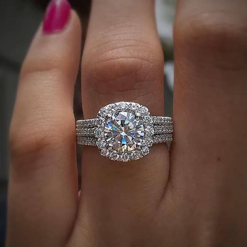 Cubic Zirconia HUITAN Ring