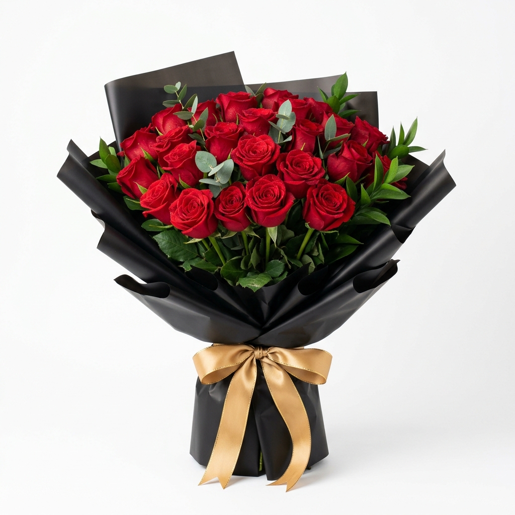 Heartfelt Package - Fresh Flower Big Chocolate and Note