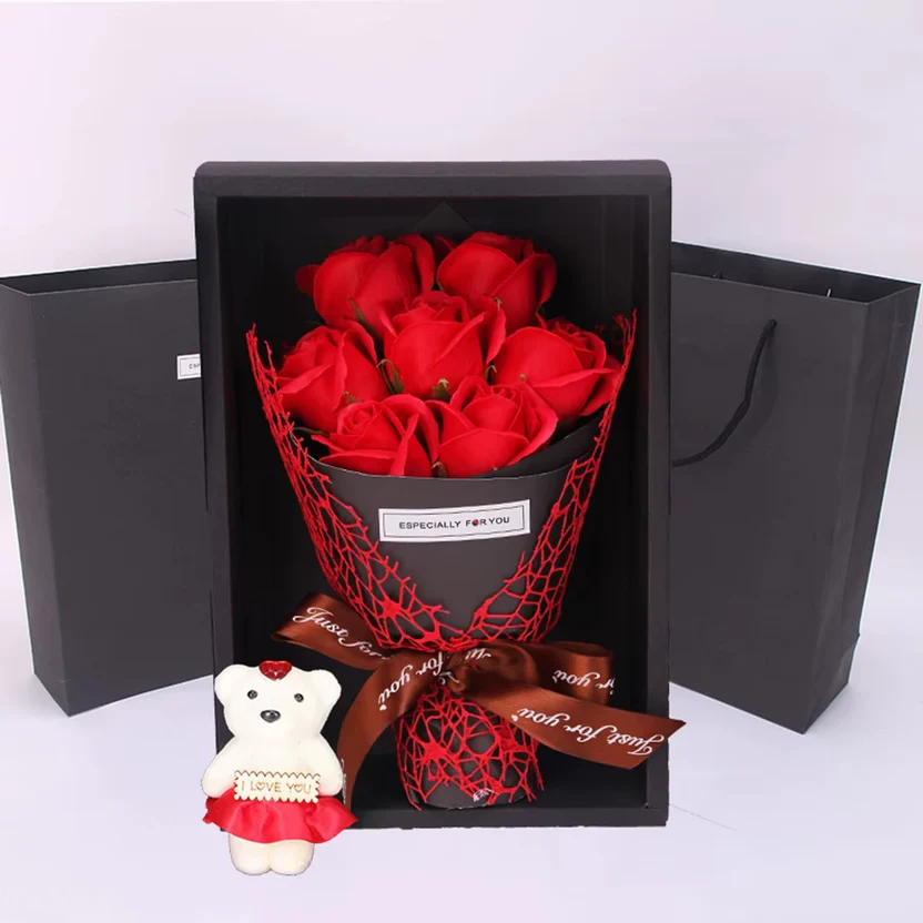 7 Rose Soap Bouquet Flower