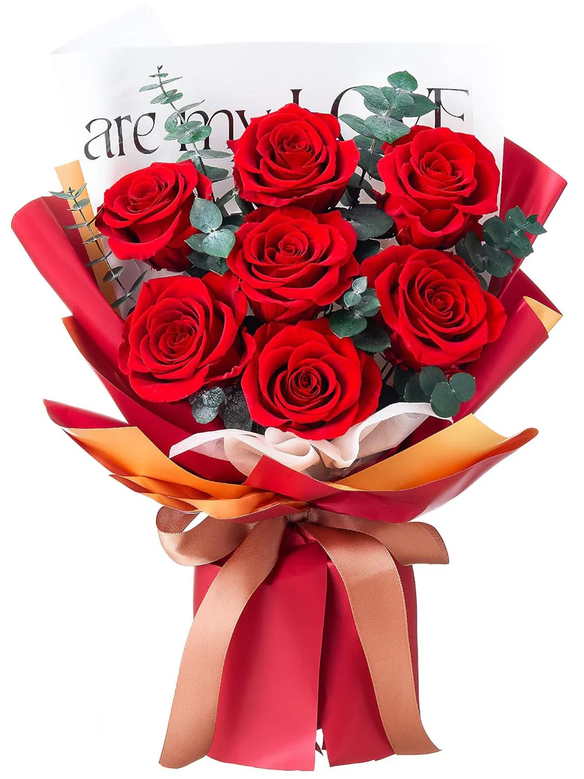 Roses Bouquet 7-Piece Flowers Bouquet Gift