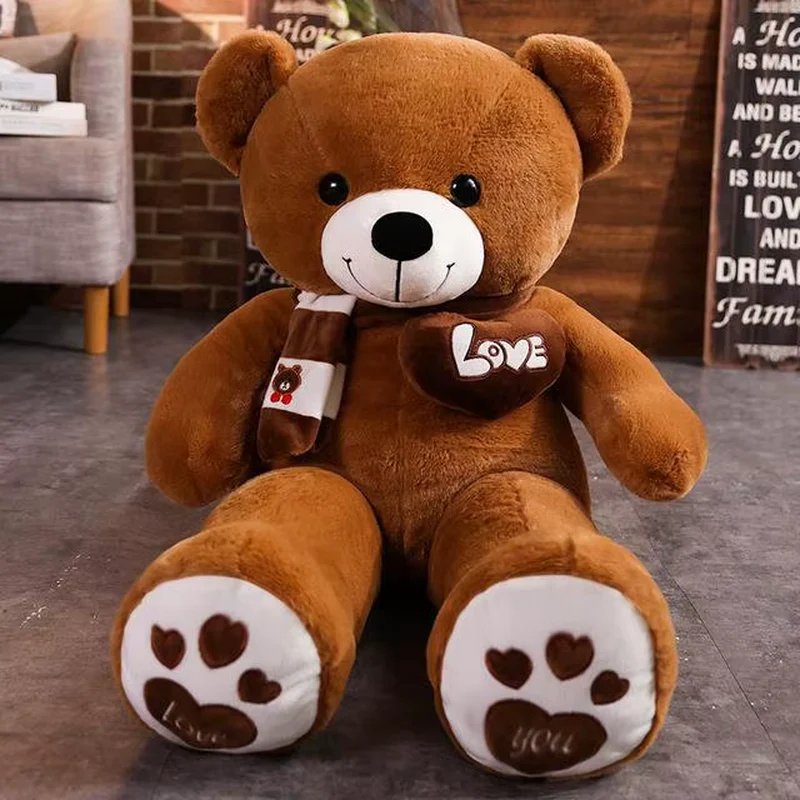 Teddy Bear with Scarf 80cm