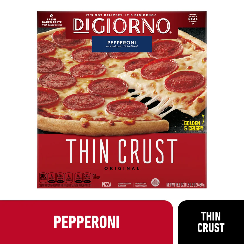 Pepperoni Original Thin Crust Pizza Free Coke