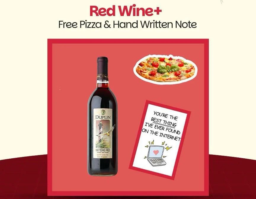 You Deserve Sweetness - Wine Pizza and Note