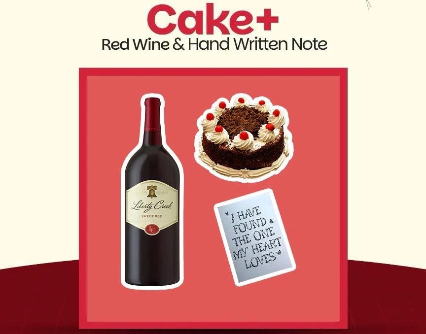 Sip and Smile - Wine Cake and Note