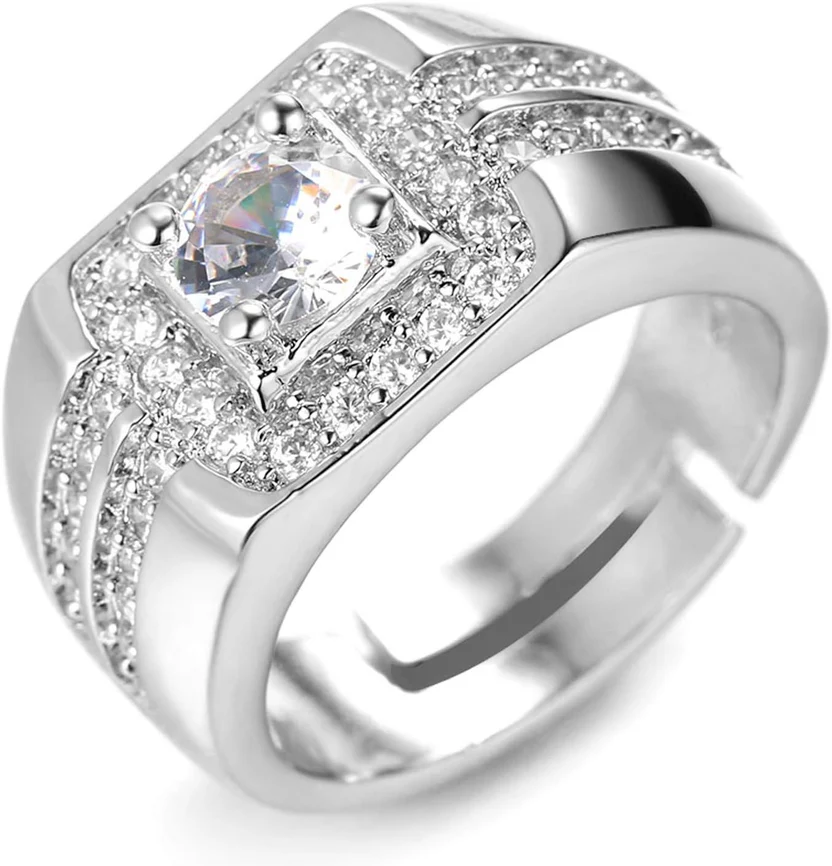 Men S 18K Real Gold Adjustable