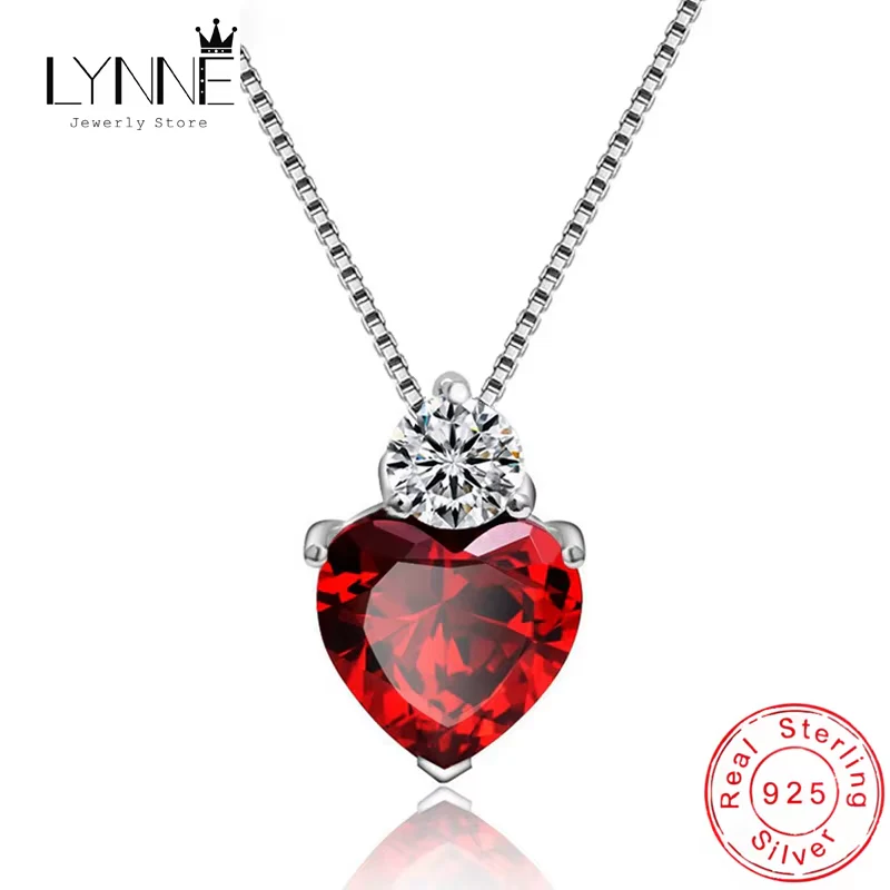 Zircon Heart Necklaces