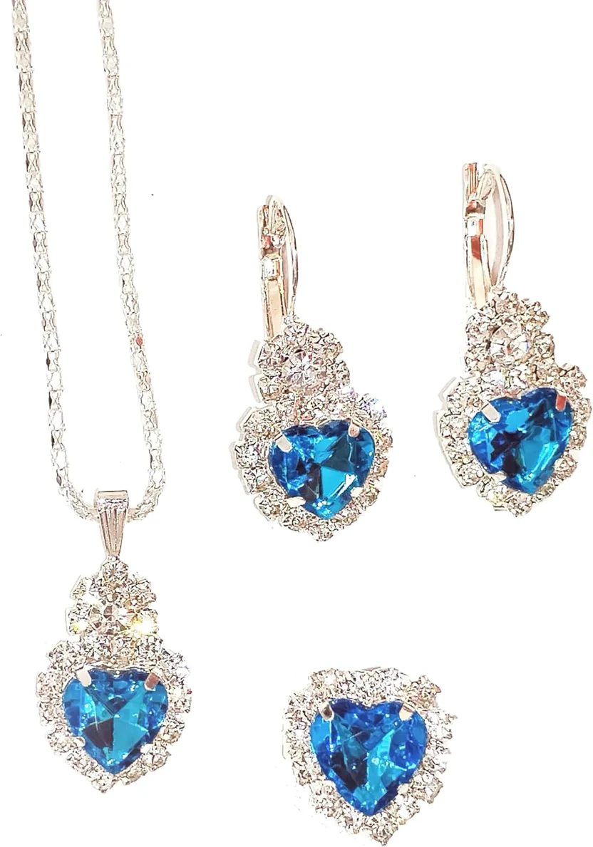 Jewelry Set for Women Love Heart Alloy