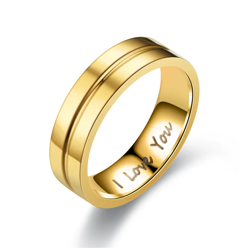 Fashion Stainless Steel Couple Rings