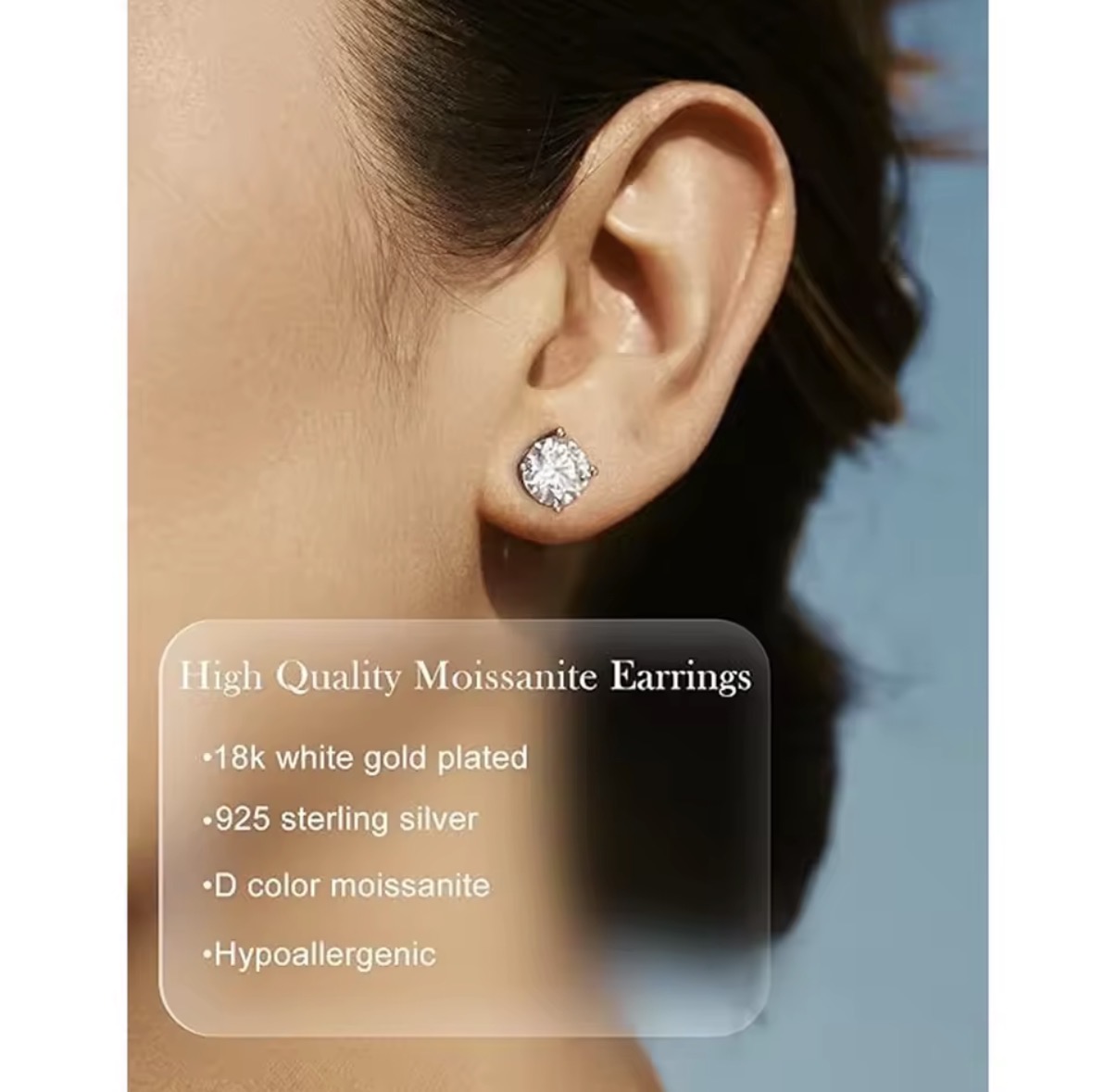 High quality moissanite Earrings